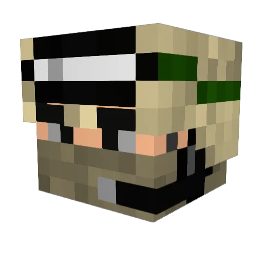wavyrocket72800 Minecraft avatar head, 3D render