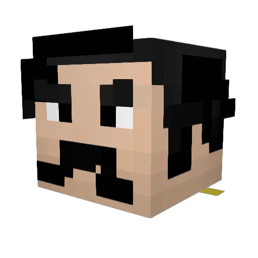wavyrr Minecraft avatar head, 3D render