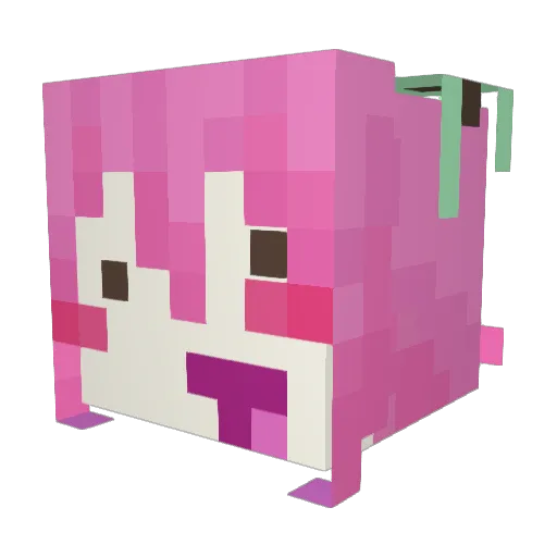 wawacha Minecraft avatar head, 3D render