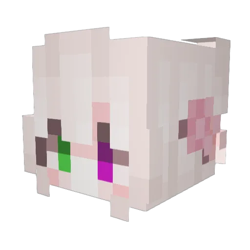 wawal0223 Minecraft avatar head, 3D render