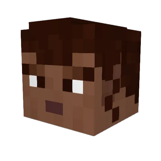 waynev Minecraft avatar head, 3D render