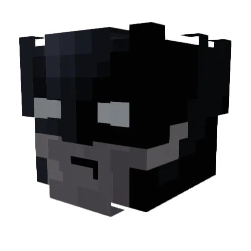 wayteck Minecraft avatar head, 3D render
