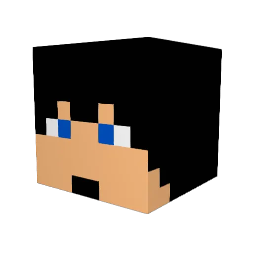 waytostars Minecraft avatar head, 3D render