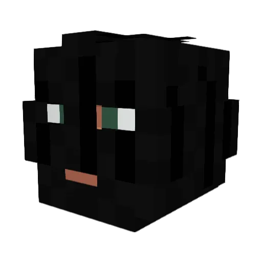 wayvay Minecraft avatar head, 3D render