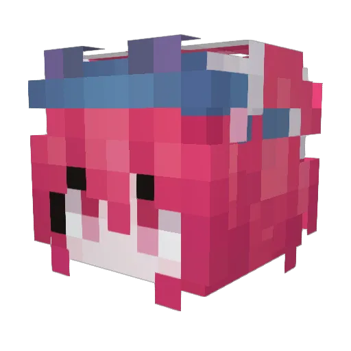 wayyun Minecraft avatar head, 3D render