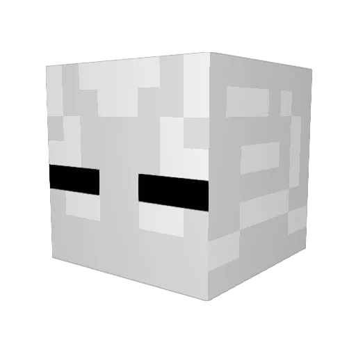 wazelinek Minecraft avatar head, 3D render