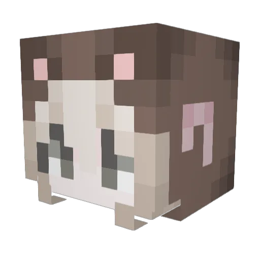 wb1028 Minecraft avatar head, 3D render