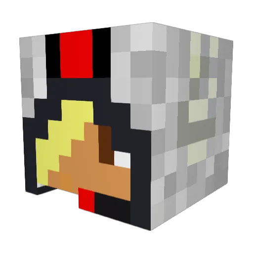 wbbros Minecraft avatar head, 3D render