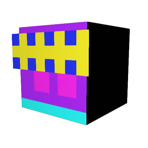 wbeatt Minecraft avatar head, 3D render