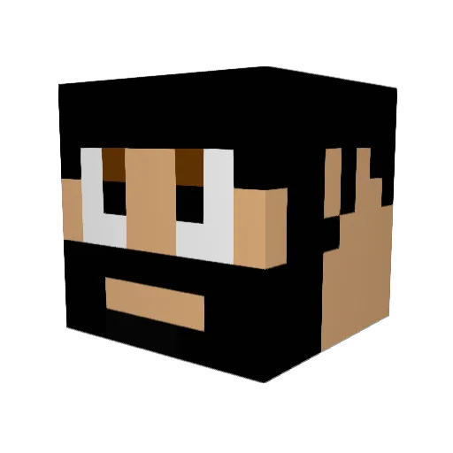 wbelden Minecraft avatar head, 3D render