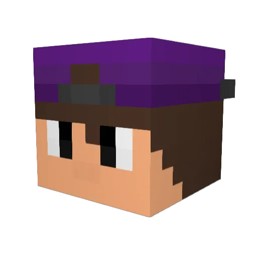 wbpetrie Minecraft avatar head, 3D render