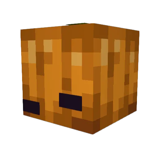 wcak Minecraft avatar head, 3D render
