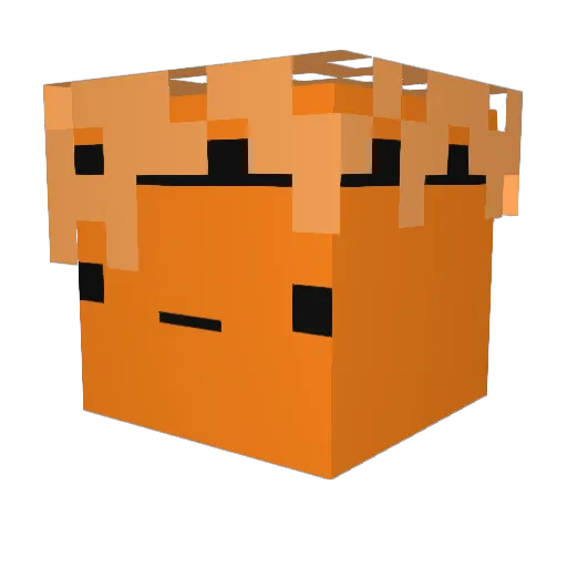 wcalo Minecraft avatar head, 3D render