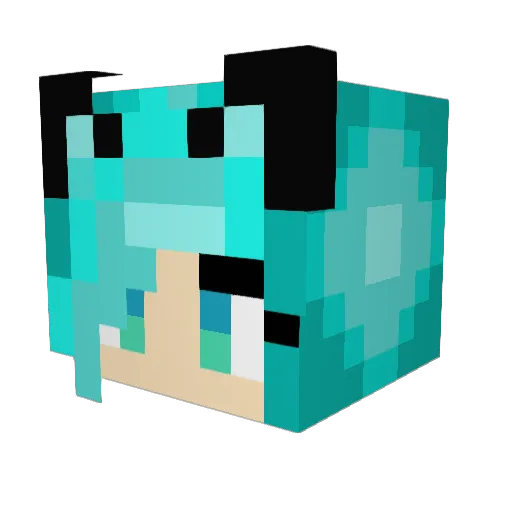 wcat0122 Minecraft avatar head, 3D render