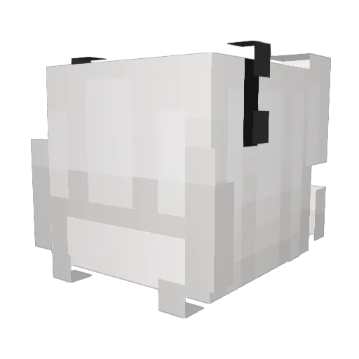 wcei Minecraft avatar head, 3D render
