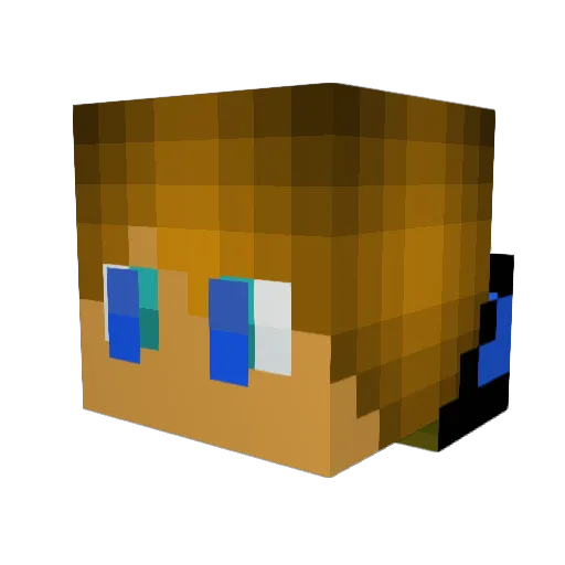 wchilds Minecraft avatar head, 3D render