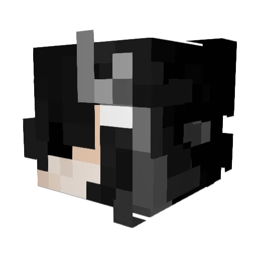 wcrrior Minecraft avatar head, 3D render