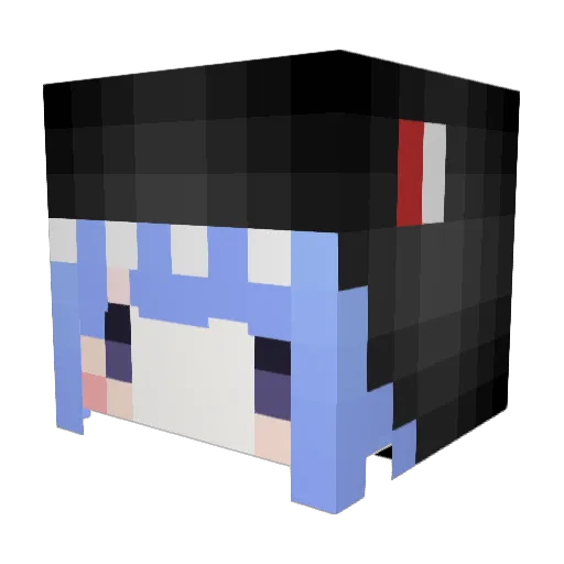 wcugc Minecraft avatar head, 3D render