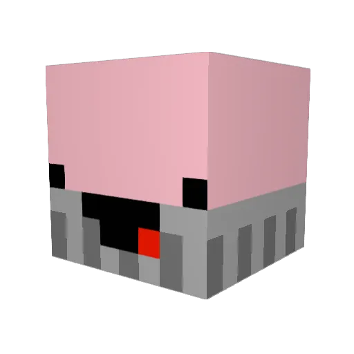 wcwl Minecraft avatar head, 3D render