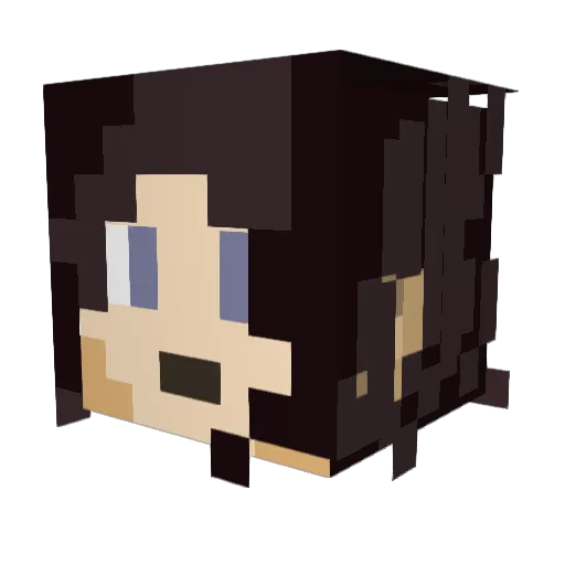 wcx158 Minecraft avatar head, 3D render