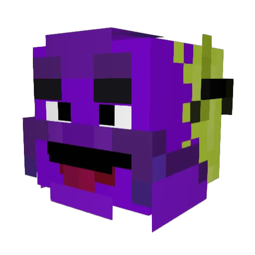wd34 Minecraft avatar head, 3D render