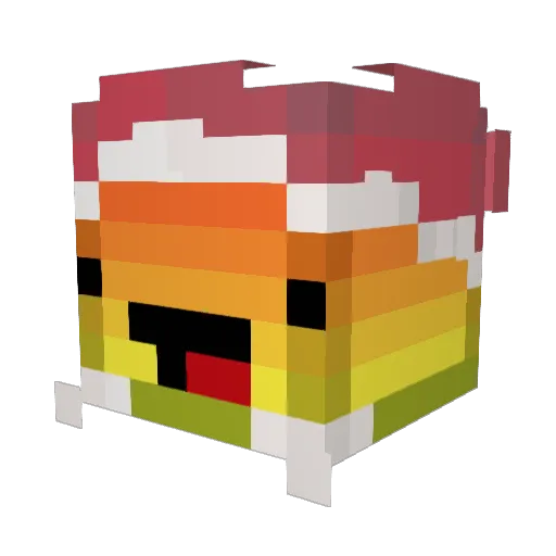 wdautrem Minecraft avatar head, 3D render