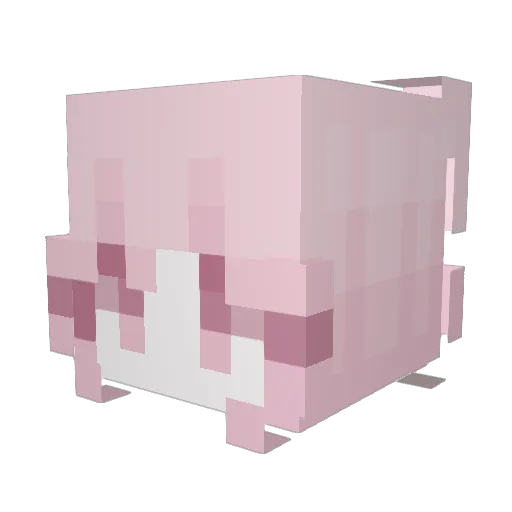 wdsjzyb Minecraft avatar head, 3D render