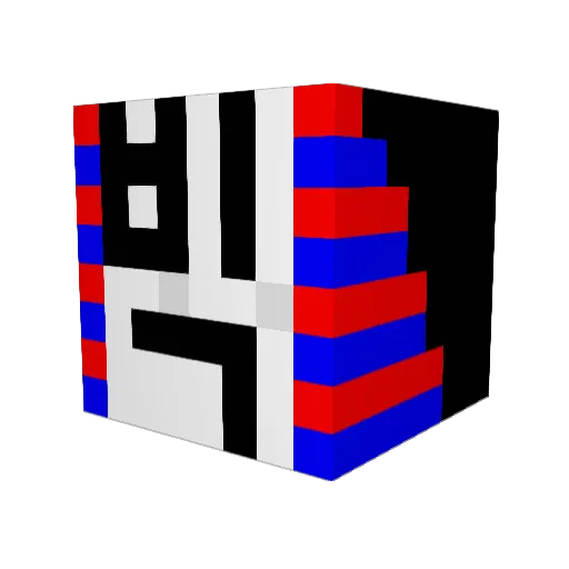 wdsw Minecraft avatar head, 3D render