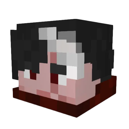 wdumd Minecraft avatar head, 3D render