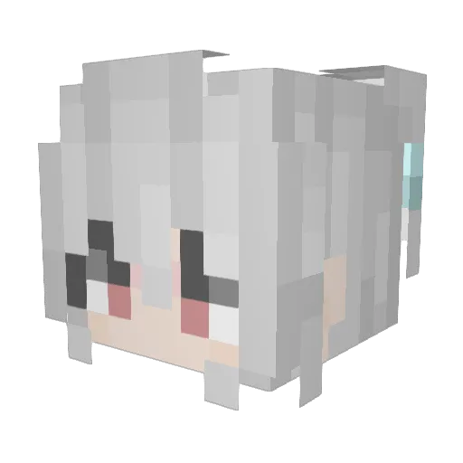 wdxw0723 Minecraft avatar head, 3D render
