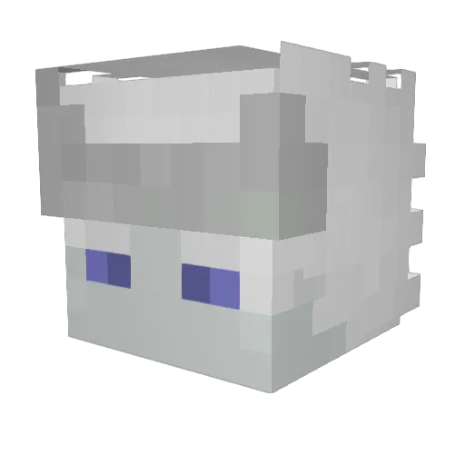 we2GD Minecraft avatar head, 3D render