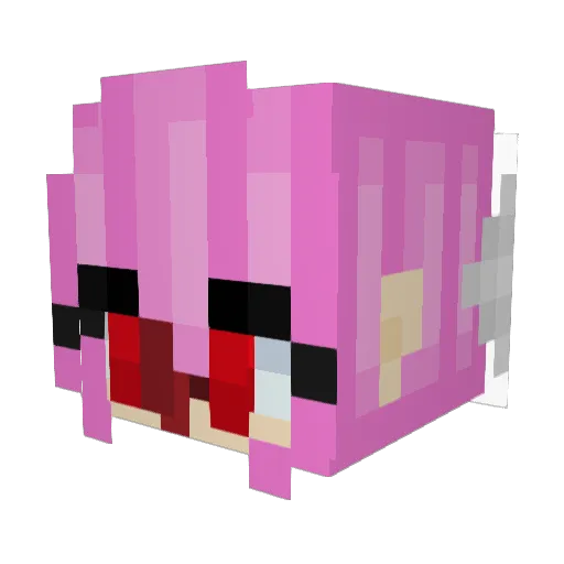 we4boomaster Minecraft avatar head, 3D render