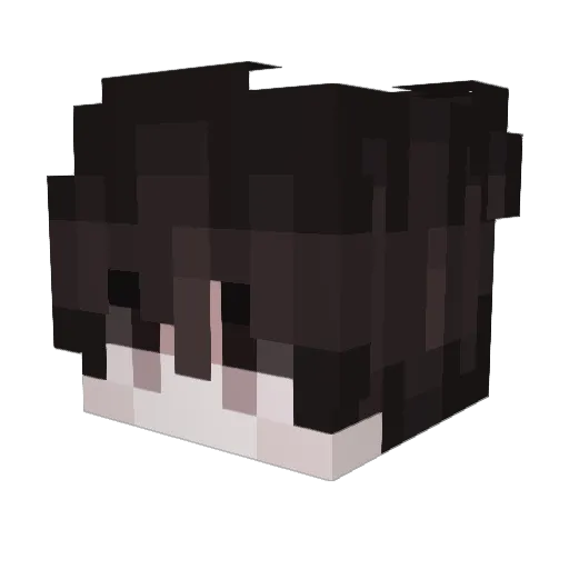 weaca Minecraft avatar head, 3D render