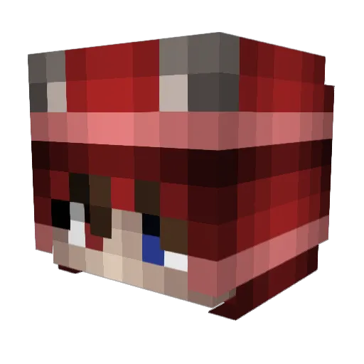 weak78 Minecraft avatar head, 3D render