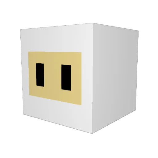 weakbomb Minecraft avatar head, 3D render