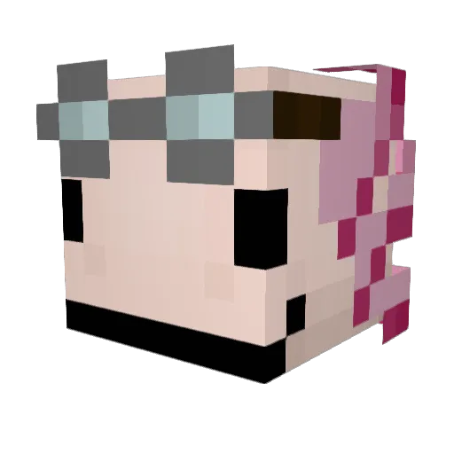 weakmeak7 Minecraft avatar head, 3D render