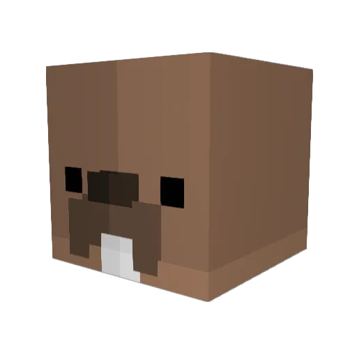 weakstraw Minecraft avatar head, 3D render