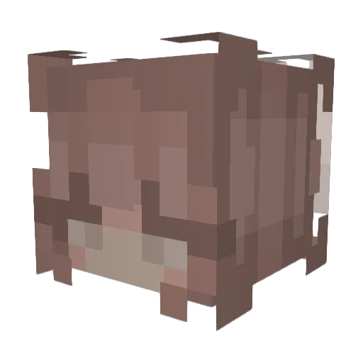 wearmypaint Minecraft avatar head, 3D render