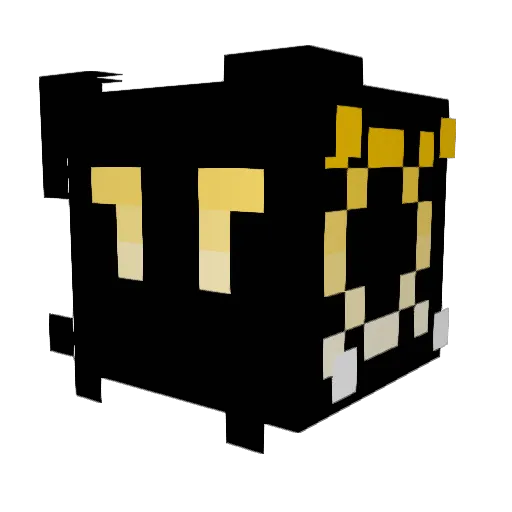 weaselhearted Minecraft avatar head, 3D render