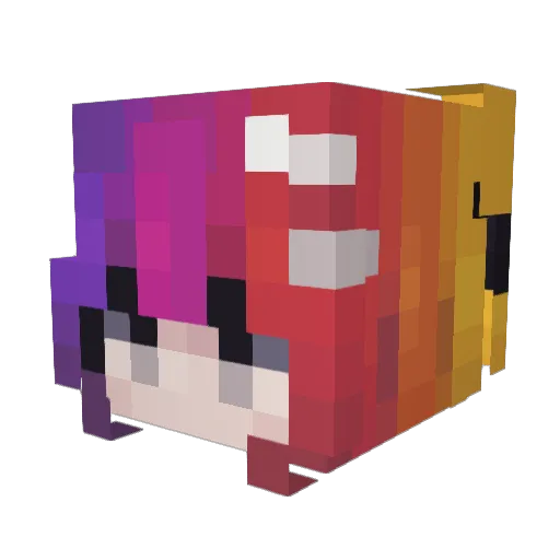 weasley3 Minecraft avatar head, 3D render