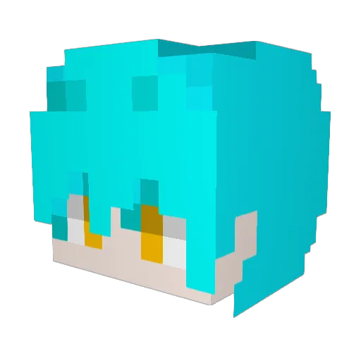 weast02 Minecraft avatar head, 3D render