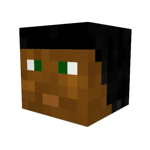 weather_je Minecraft avatar head, 3D render