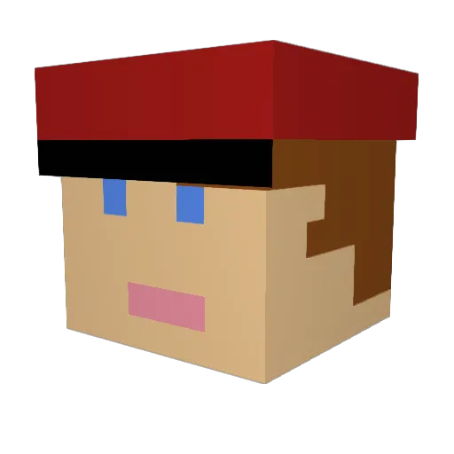 weathergiraffe Minecraft avatar head, 3D render
