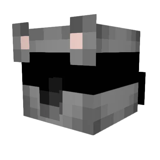 weatinn Minecraft avatar head, 3D render