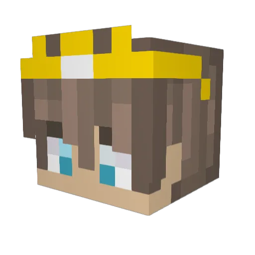 weatro Minecraft avatar head, 3D render