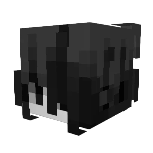 webPG Minecraft avatar head, 3D render