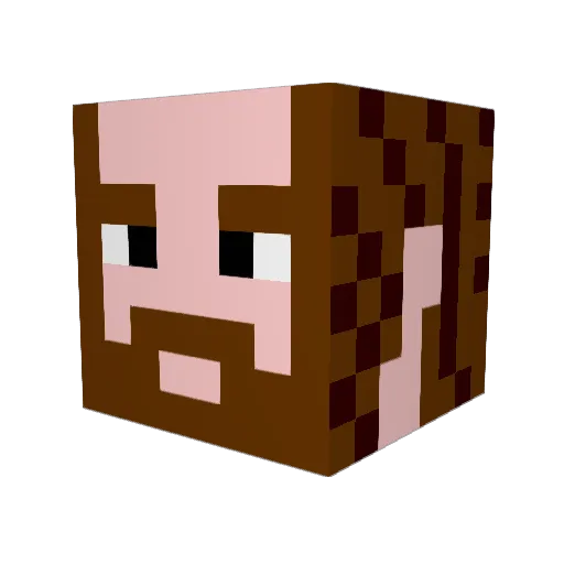 webbie2891 Minecraft avatar head, 3D render