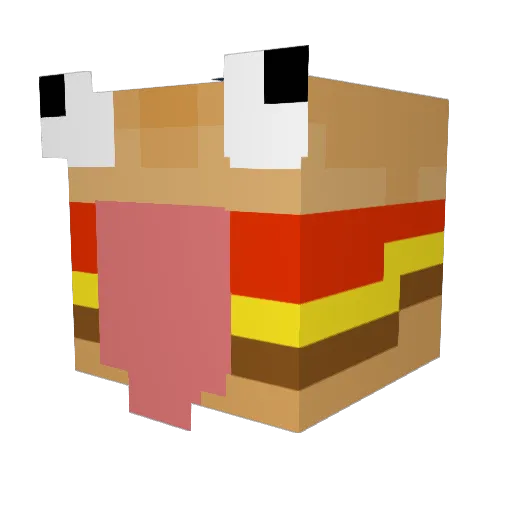 webby___ Minecraft avatar head, 3D render