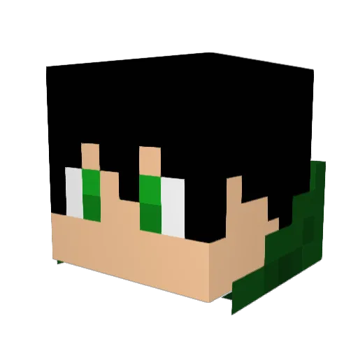 webder Minecraft avatar head, 3D render