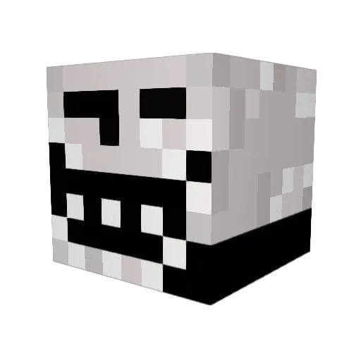 webelefanten Minecraft avatar head, 3D render